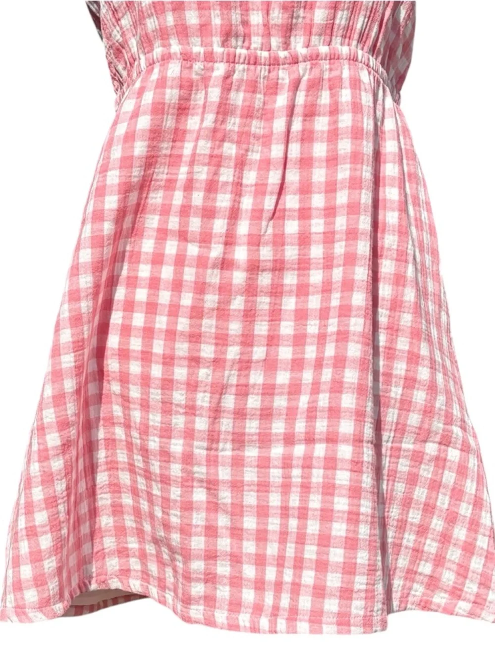 Gap Kids Girl's Cotton Pink & White‎ Gingham Sundress Size XL (14/16) NWOT